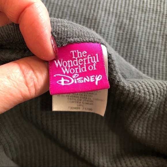 Disney Mickey Mouse Thermal Graphic HTF Print Grey and Silver Medium - Picture 6 of 7